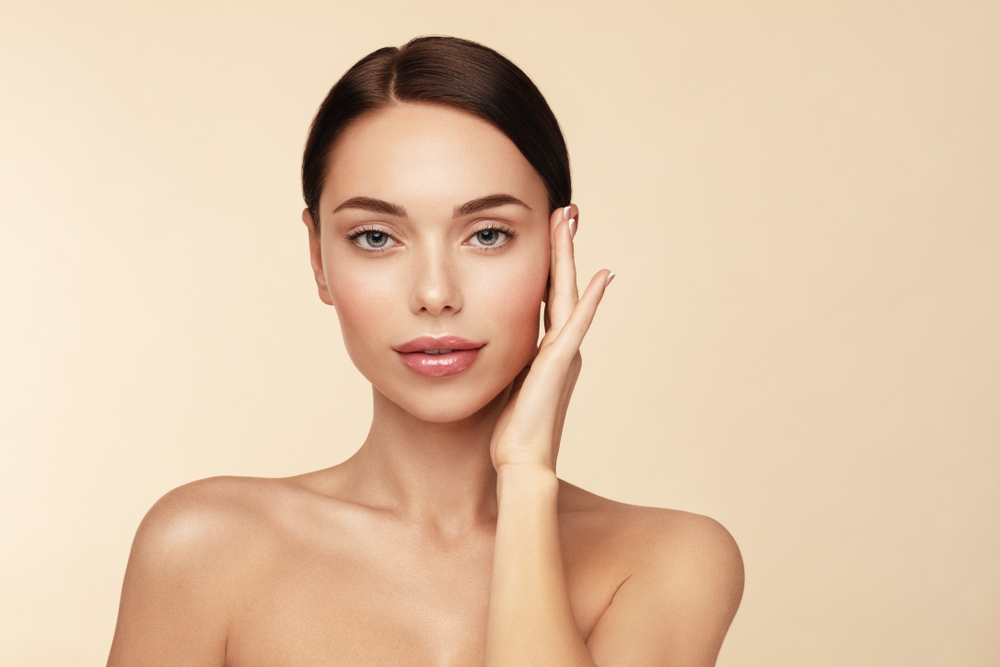 Beautiful woman with smooth, hair-free face from laser hair removal in NYC