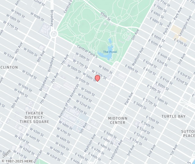 Location Map: 5 East 57th Street New York, NY 10022