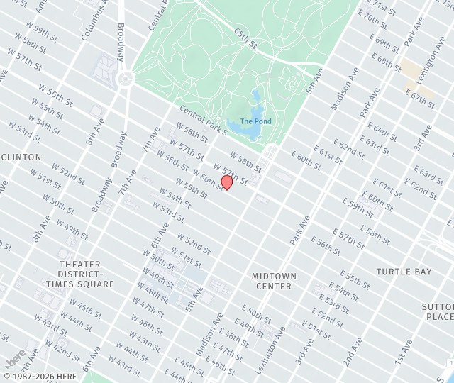 Location Map: 5 East 57th Street New York, NY 10022